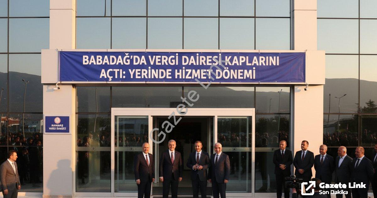 "Babadağ’da Vergi Dairesi kapılarını açtı: Yerinde hizmet dönemi" başlıklı haber için fotorealistik,