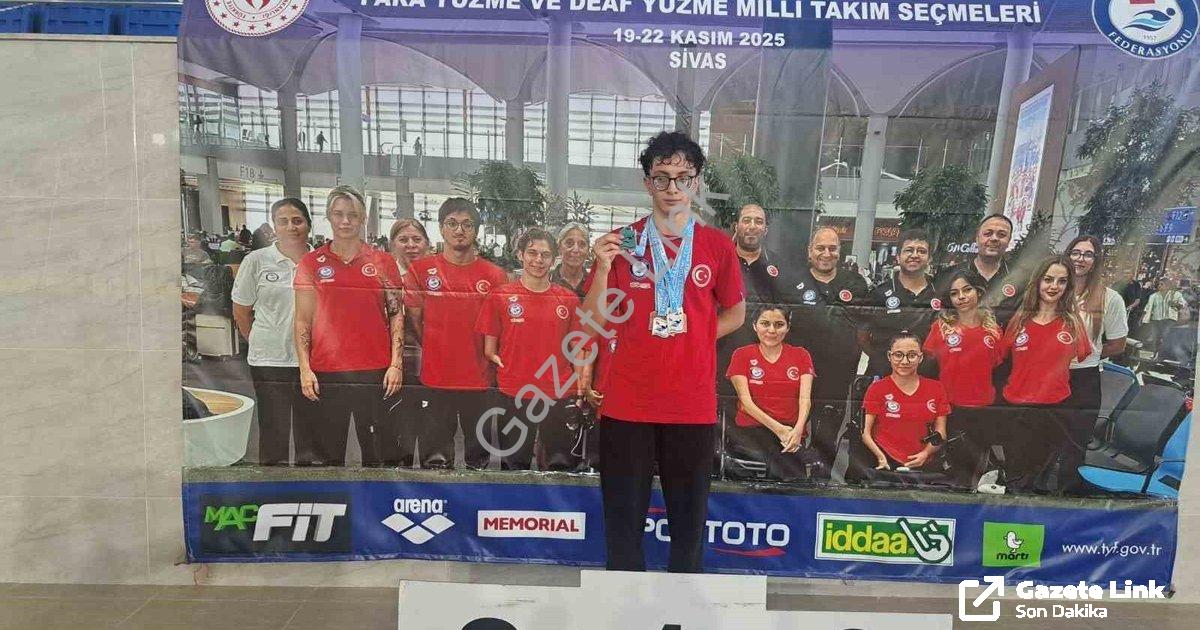 "Sivas'ta Aydınlı Sporcu Beş Madalya ile Dönüyor" başlıklı haber için fotorealistik, profesyonel bir