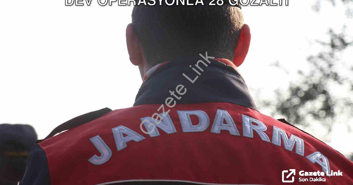 "Aydın'da Suçlulara Geçit Yok: Jandarmadan Dev Operasyonla 28 Gözaltı" başlıklı haber için fotoreali