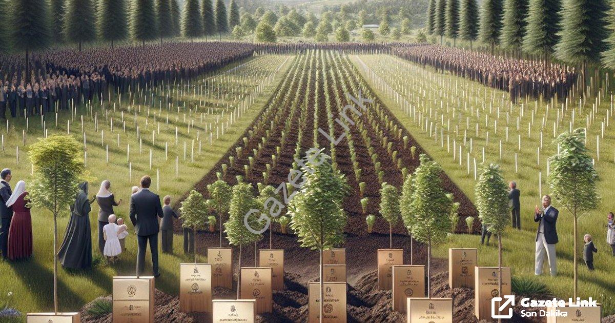 "Çivril'de Anlamlı Etkinlik: Öğretmenler Günü Anısına Hatıra Ormanı Kuruldu" başlıklı haber için fot