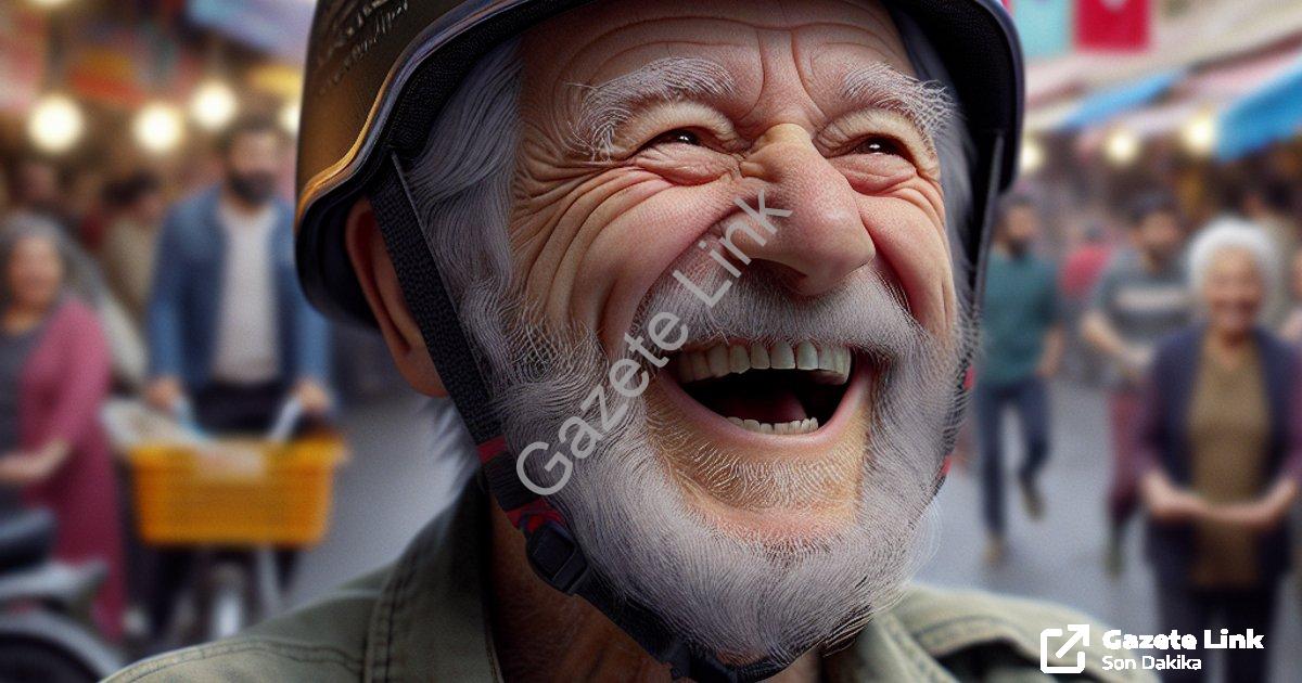 "Denizli'de Kask Yerine Miğfer Takan Hasan Dede Viral Oldu" başlıklı haber için fotorealistik, profe