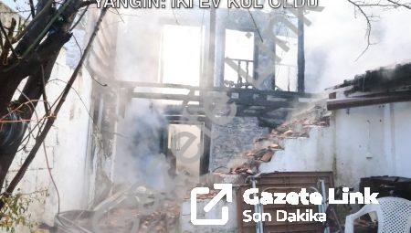 Menteşe Yeşilyurt Mahallesi’nde Korkutan Yangın: İki Ev Kül Oldu