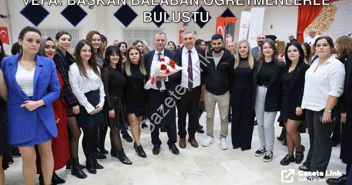 "Yunusemre Belediyesi'nden Eğitimcilere Vefa: Başkan Balaban Öğretmenlerle Buluştu" başlıklı haber i