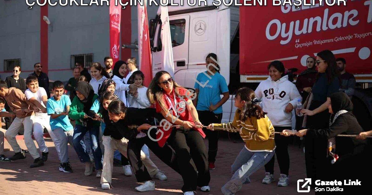 "Geleneksel Oyunlar Tırı Manisa'da: Çocuklar İçin Kültür Şöleni Başlıyor" başlıklı haber için fotore