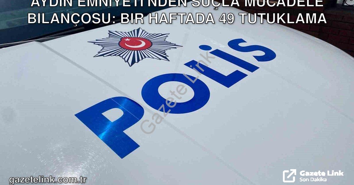 "Aydın Emniyeti'nden Suçla Mücadele Bilançosu: Bir Haftada 49 Tutuklama" başlıklı haber için fotorea