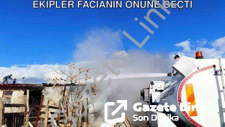 Kütahya Seyitömer’de Ahır Yangını: Ekipler Facianın Önüne Geçti