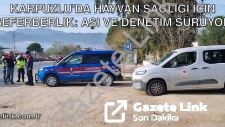 Karpuzlu’da Hayvan Sağlığı İçin Seferberlik: Aşı ve Denetim Sürüyor