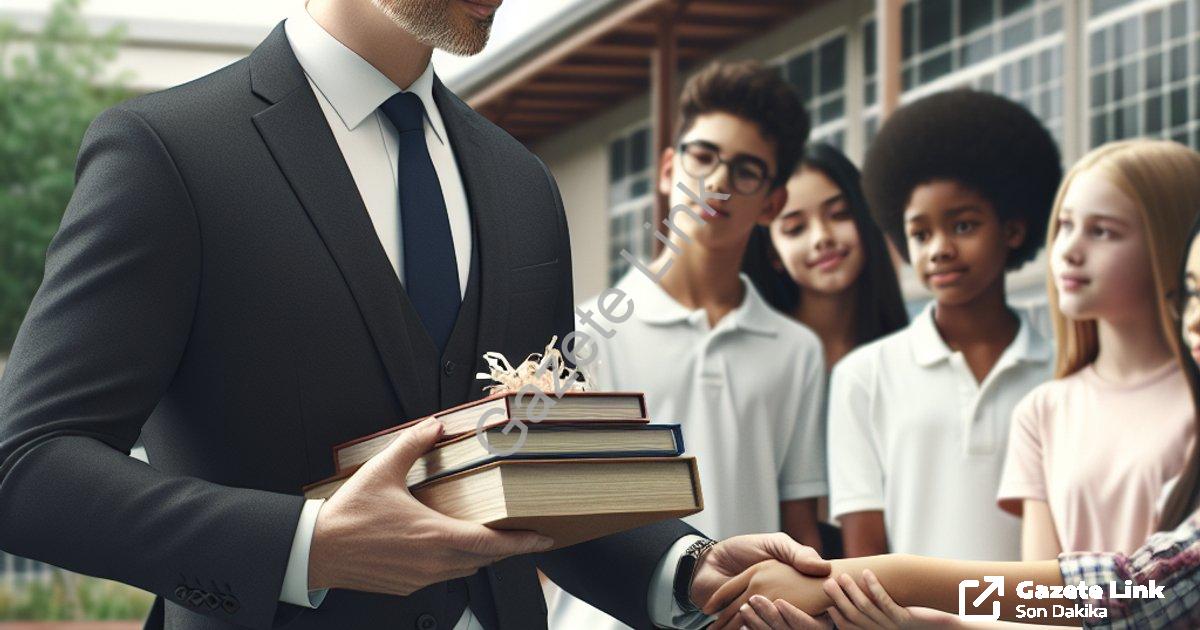 "Hisarcık Kaymakamı Atam'dan Özel Öğrencilere Anlamlı Jest" başlıklı haber için fotorealistik, profe