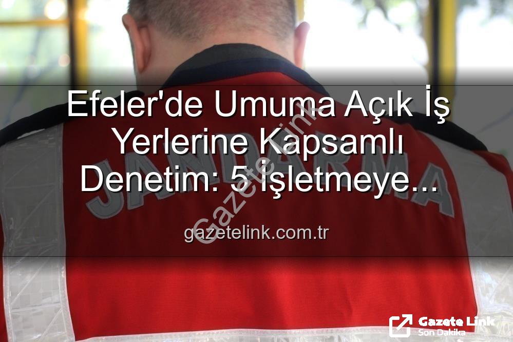 Efeler'de denetim - Efeler'de Umuma Açık İş Yerlerine Kapsamlı Denetim: 5 İşletmeye Yaptırım Uygulandı