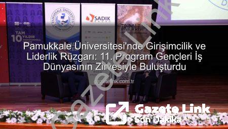 Pamukkale Üniversitesi’nde Girişimcilik ve Liderlik Rüzgarı: 11. Program Gençleri İş Dünyasının Zirvesiyle Buluşturdu