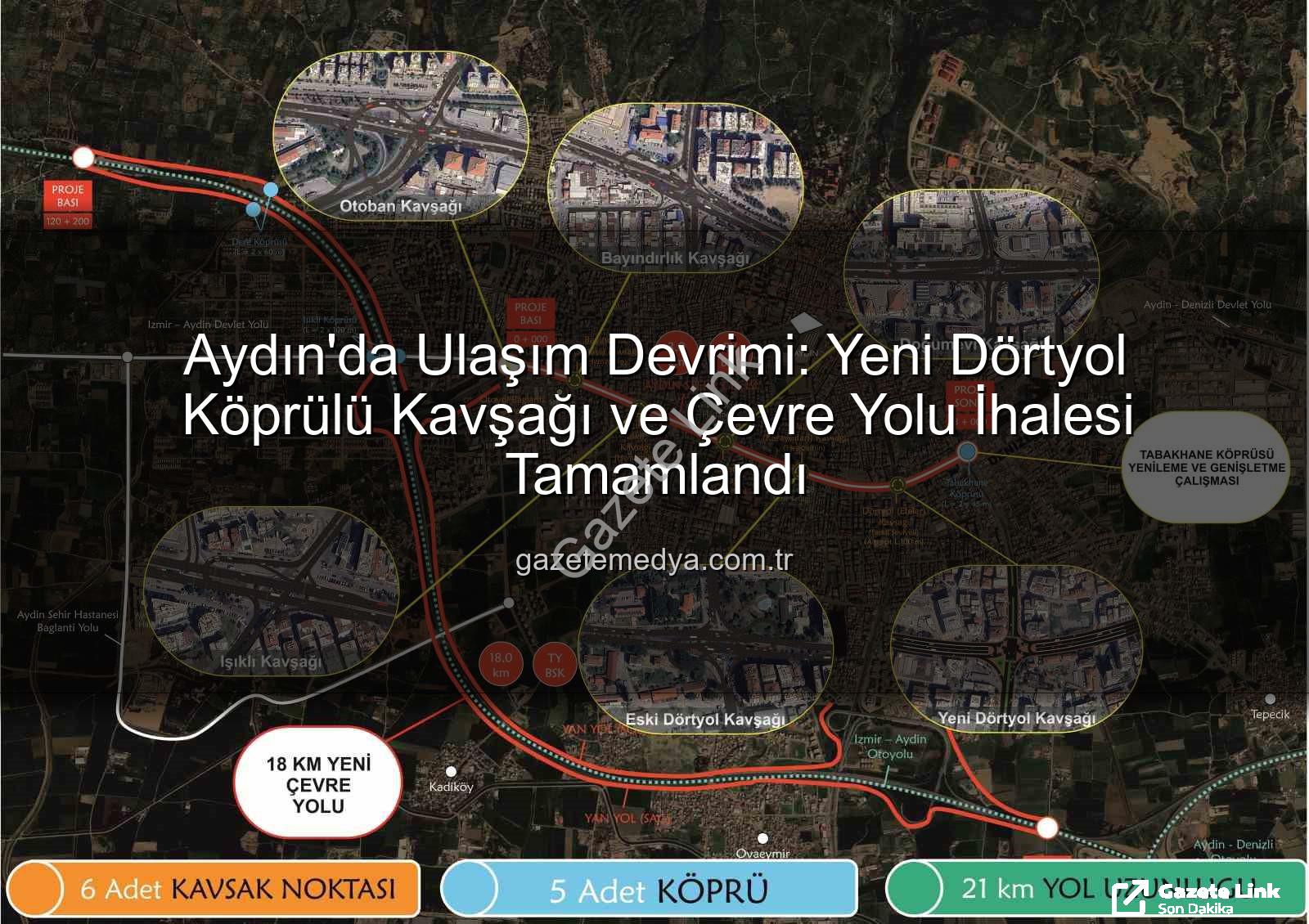 Yeni Dörtyol Köprülü Kavşağı - Aydın Trafiğinde Devrim: Yeni Dörtyol Köprülü Kavşağı ve Çevre Yolu İhaleleri Tamamlandı